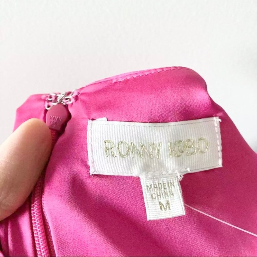 NWT Ronny‎ Kobo Collection Flora Dress Pink M - Picture 9 of 9